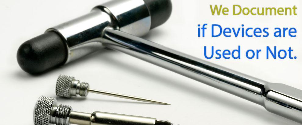 We Document The Assistive Medical Devices Used In the Medical Exaim